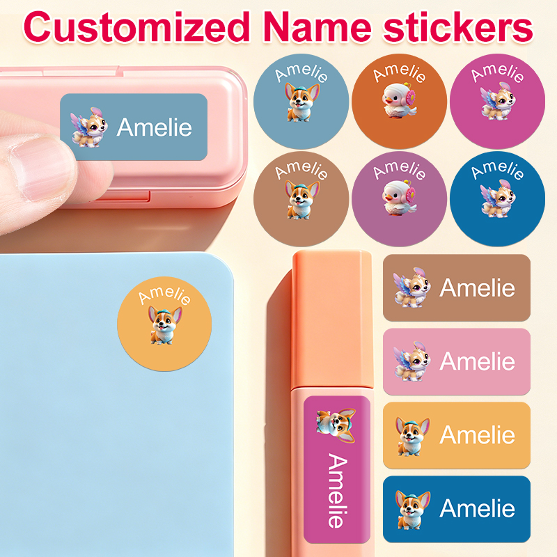 Personalized Name Box - Personalized Name Labels-Storage box custom tags,clear