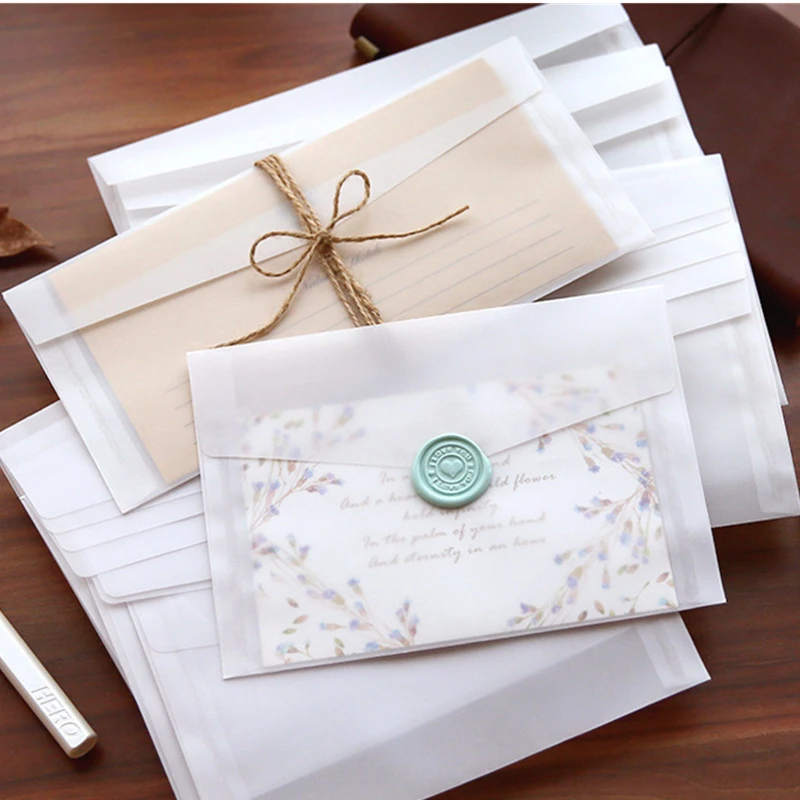 Wax Seal Letter Kit - A5 A6 Sulfuric acid paper translucent