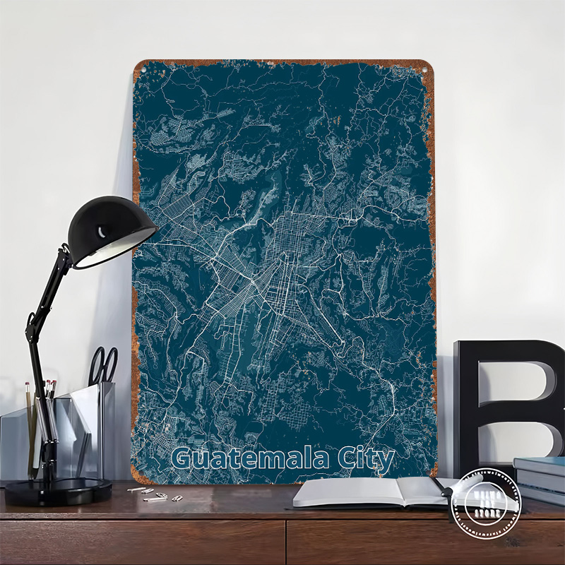 Guatemala City Map Tinplate Po - Custom Map Poster 评论和价格