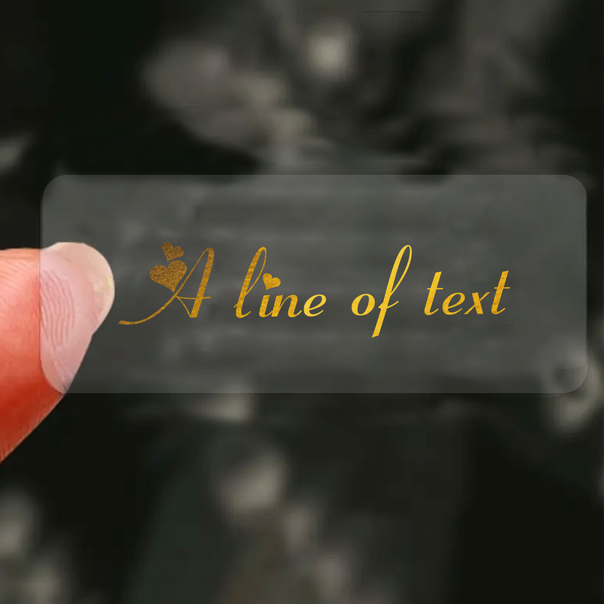 Custom Text Rectangle Transpar - Personalised Candle Label 评论和价格