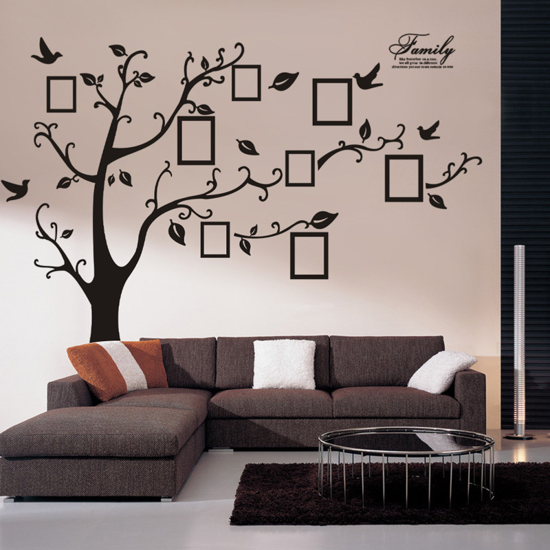 Large Size Photo Tree PVC Wall - Family Tree Print 评论和价格