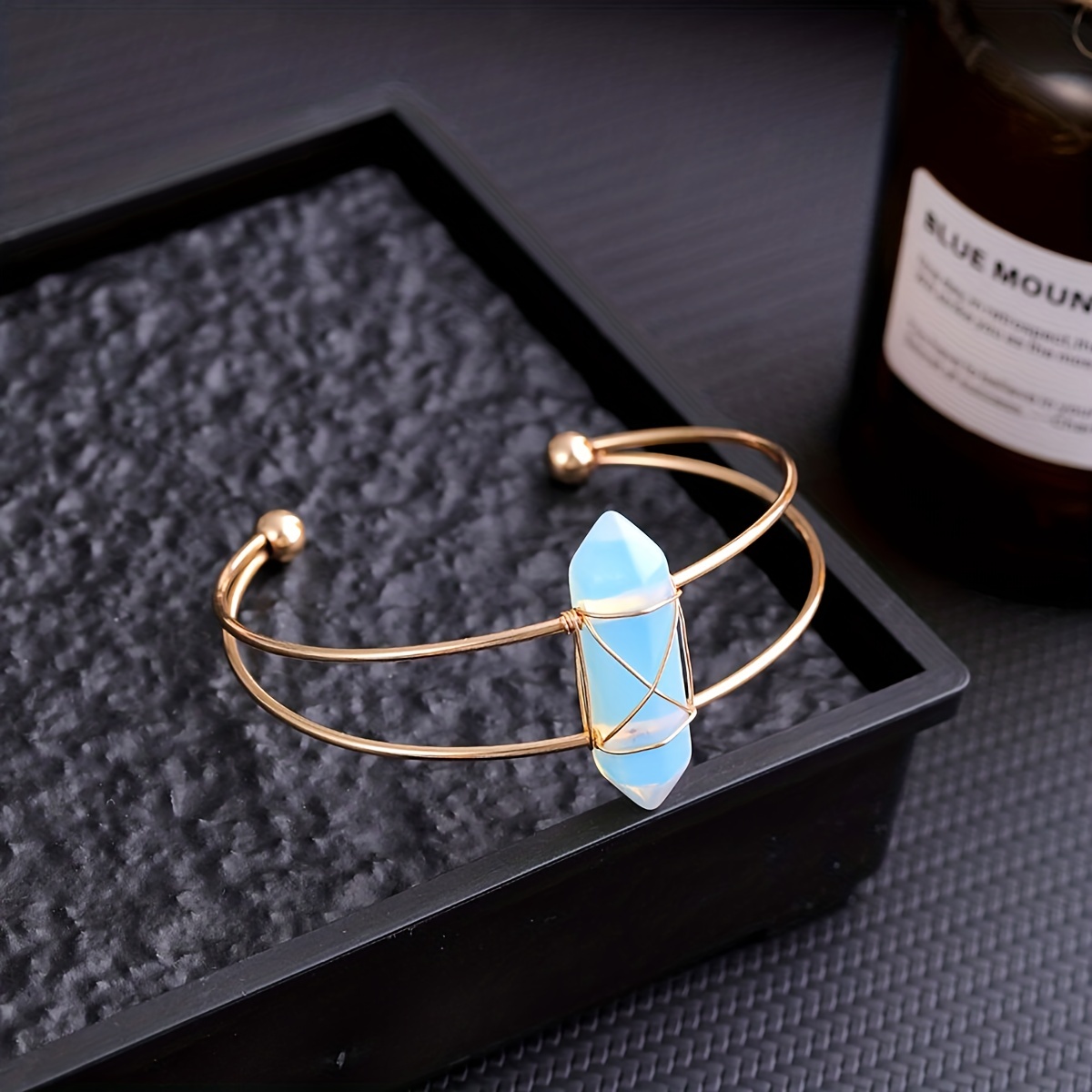 YEEVAA 1pc Natural Crystal Gem - Coordinates Bracelet 评论和价格