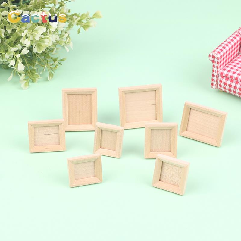 1Pc 1/12 Dollhouse Miniature W - Engraved Wood Frame 评论和价格