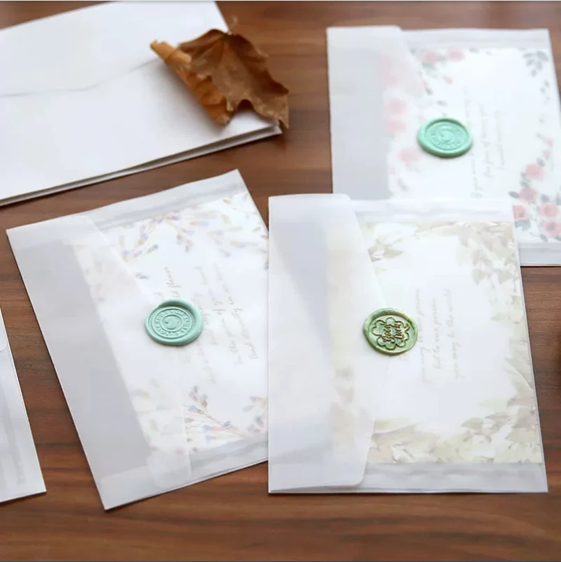 A5 A6 Sulfuric acid paper tran - Wax Seal Letter Kit 评论和价格