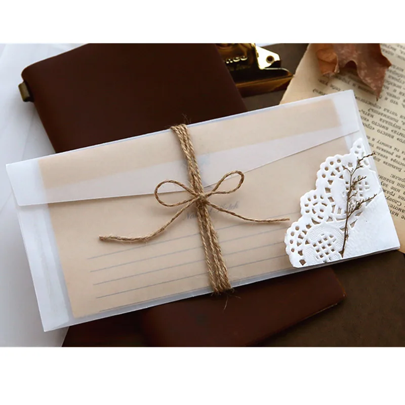 A5 A6 Sulfuric acid paper tran - Wax Seal Letter Kit 评论和价格