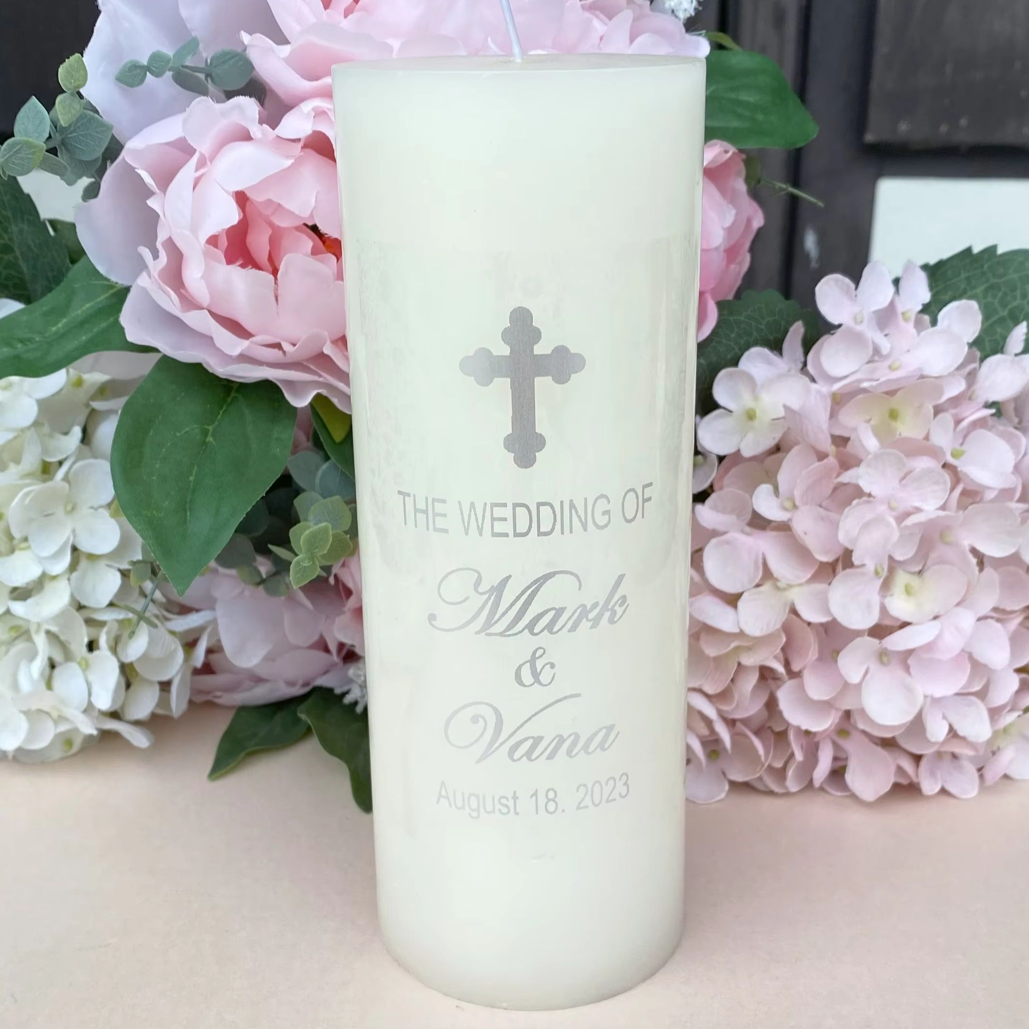 Silver Personalized Candle dec - Personalised Candle Label 评论和价格
