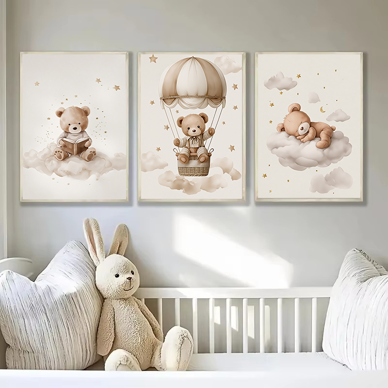3pcs/set Bohemian Teddy Bear A - Personalized Name Box 评论和价格